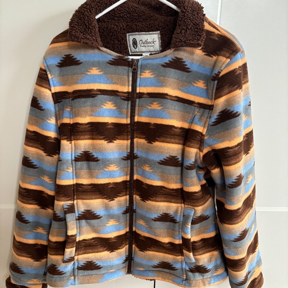 Outback Trading Co Women's Size MD Dawn Sherpa Lined Fleece Jacket - Picture 1 of 10